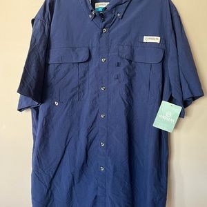 Magellan Outdoors Men's Laguna Madre Solid Short Sleeve Fishing Shirt